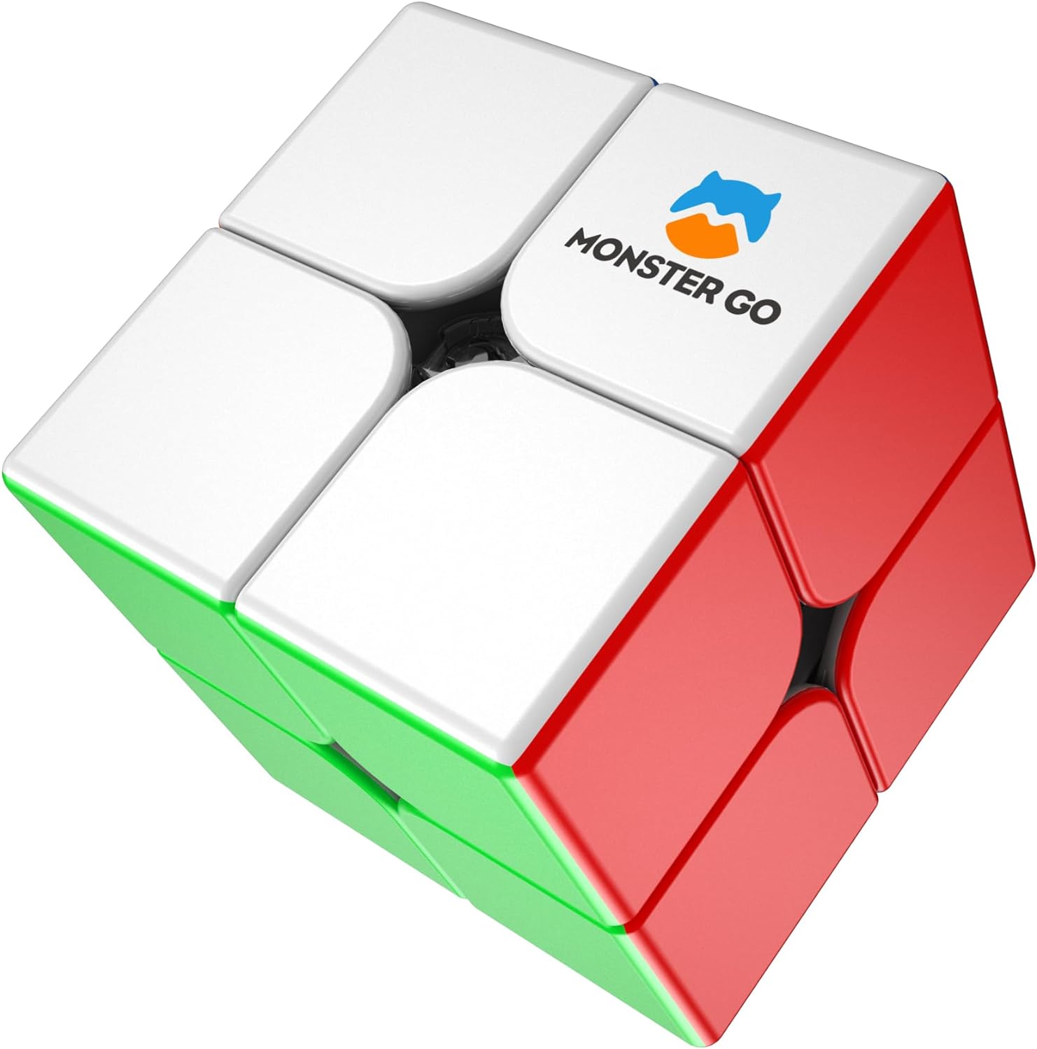 MonsterGo 2x2 Stickerless Speed Cube - 251 Mini 3D Puzzle Toy in Premium Package by KsmToys