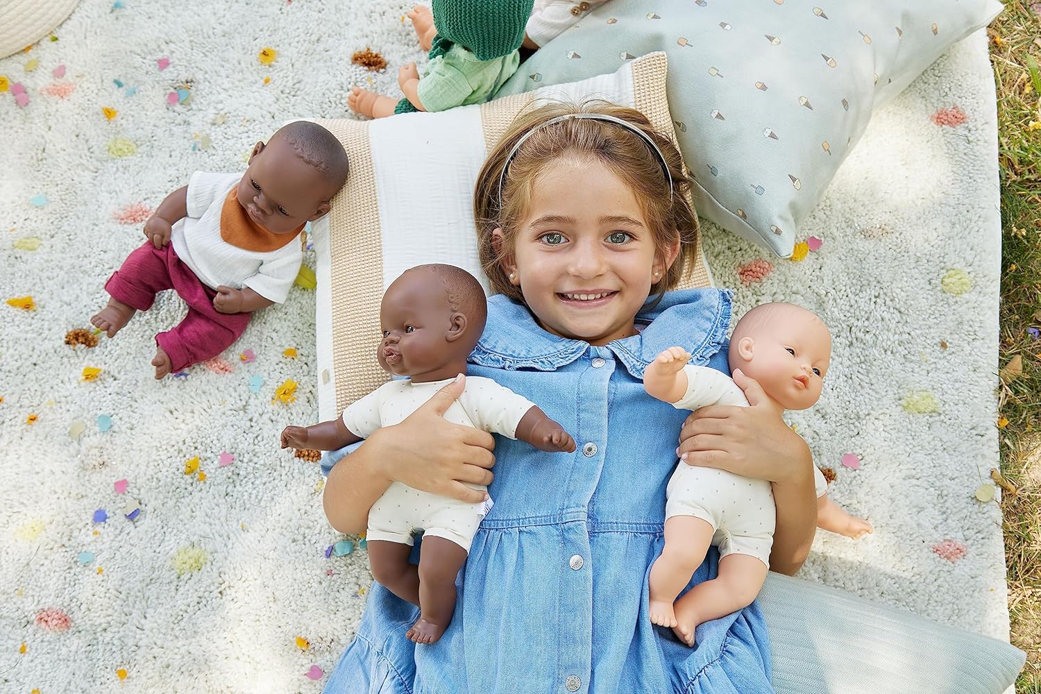 KsmToys Miniland 13″ 33cm Soft Body Asian Doll with Organic Cotton Clothes BPA-Free Vinyl Head arms and Legs with Realistic Features and Details