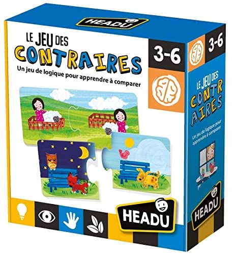 Le Jeu Des Contraires Or Game of Opposites Learn and Understand The Logic of Opposites with Educational Puzzle by Headu