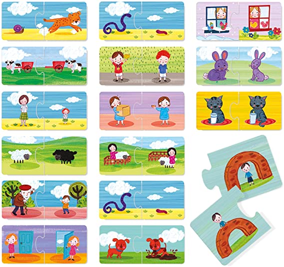 Le Jeu Des Contraires Or Game of Opposites Learn and Understand The Logic of Opposites with Educational Puzzle by Headu