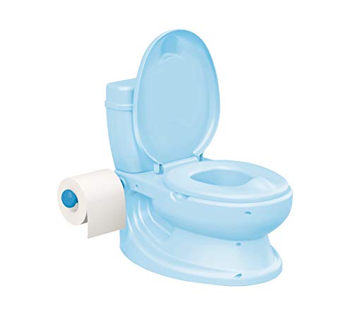 ToyLet Toilet Training Potty with a toilet seat cover wipes storage & paper roll holder BLUE