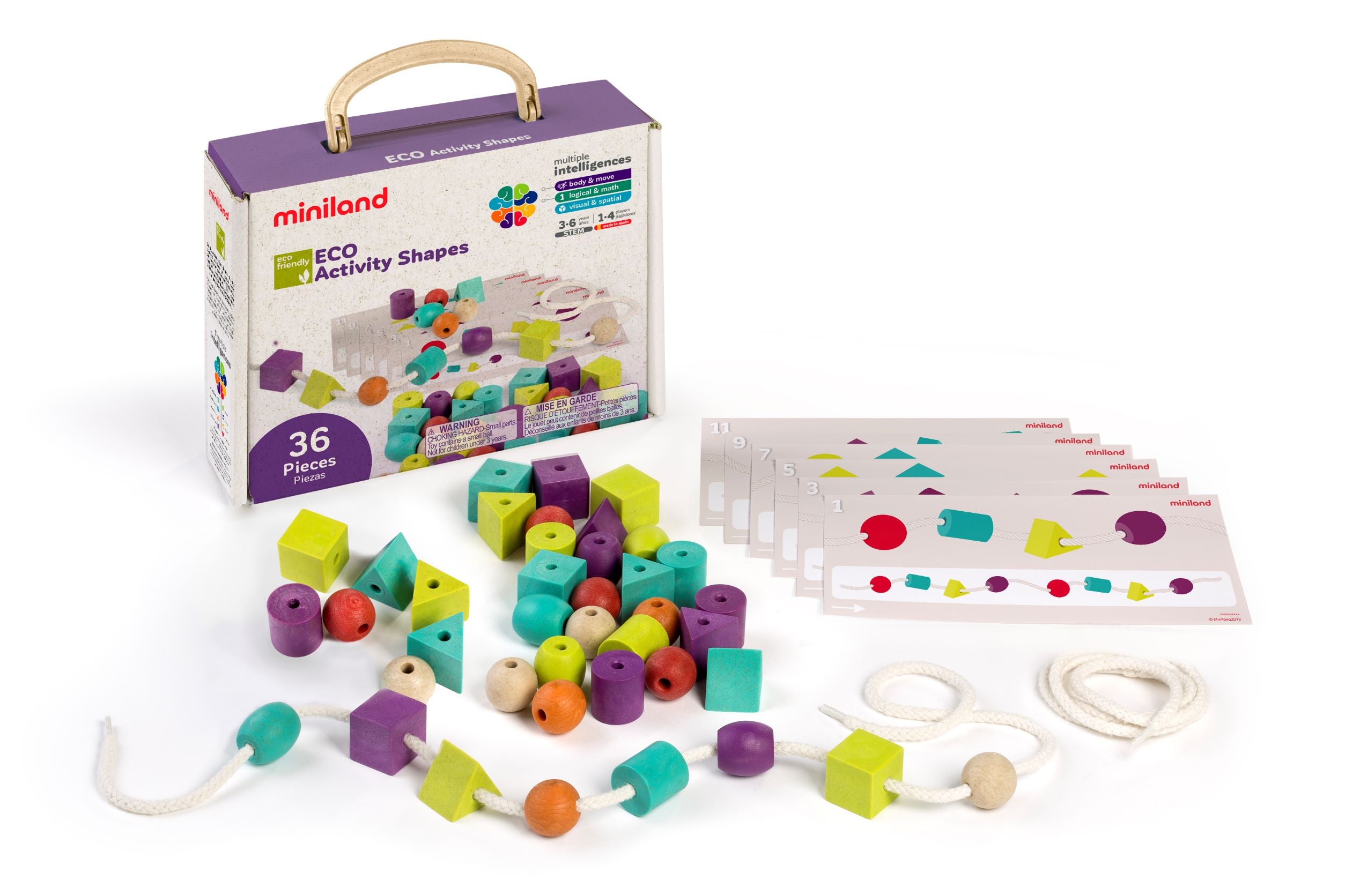 Activity Shapes Building Set For Children By Miniland Made of ECO Friendly Materials