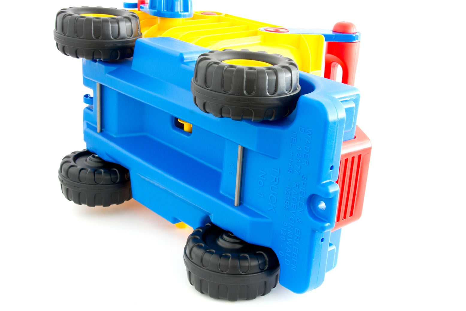 Truck No. 1 Ride On Dump Truck With Easy Grip Handles By Wader Quality Toys