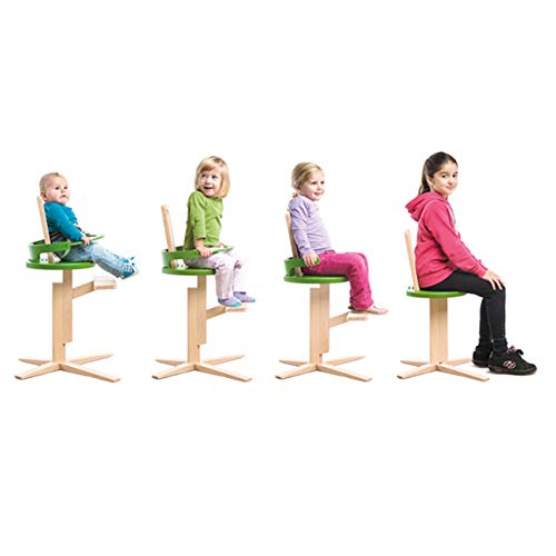Froc Euro Design High Chair Seat For Baby to Kids With Safety Rail and 5 point harness WHITE