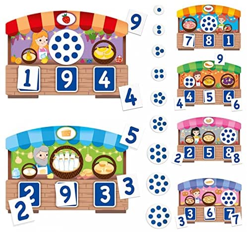 Loto Tactil des Chiffres Montessori or Touch ABC Bingo Retail Store Game to Learn Numbers and Quantities French by Headu