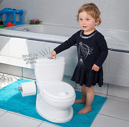 ToyLet Toilet Training Potty with a toilet seat cover wipes storage & paper roll holder PINK