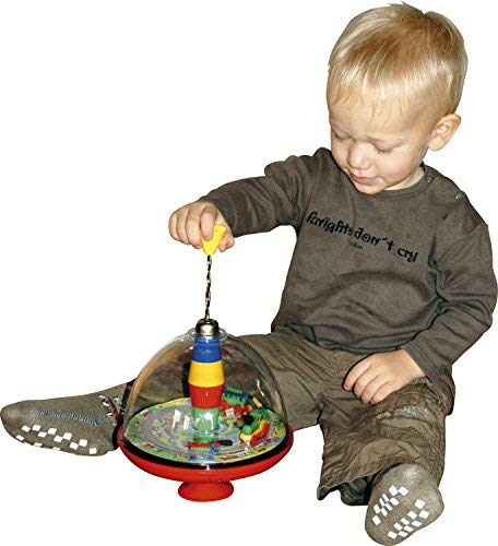Classic Train Spinning Top Toy from KsmToys by Bolz. Real Action and Sounds when the top spins. Durable 9.5" x 7.5" x 7.5" Ages 18 m+