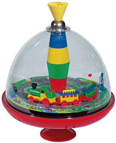 Classic Train Spinning Top Toy from KsmToys by Bolz. Real Action and Sounds when the top spins. Durable 9.5" x 7.5" x 7.5" Ages 18 m+