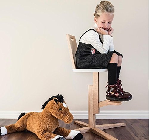 Froc Euro Design High Chair Seat For Baby to Kids With Safety Rail and 5 point harness WHITE