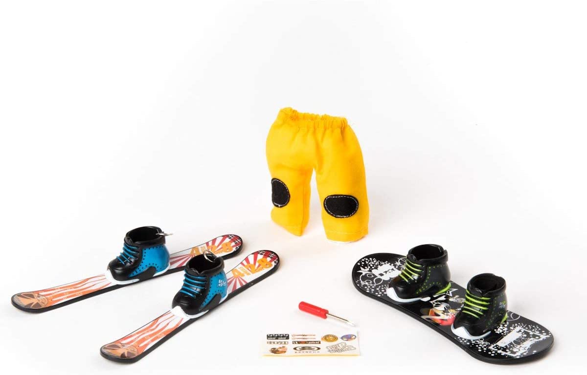 Grip&Tricks - Finger Winter Pack 1 - Finger Snowboard Ski Freestyle - Mini Snowboard and Ski Frestyle