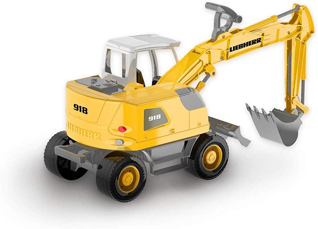 Liebherr A918 Litronic Excavator for 3-Year-Old Boys and Girls Realistic 1:15 Scale Model By Lena From KsmToys