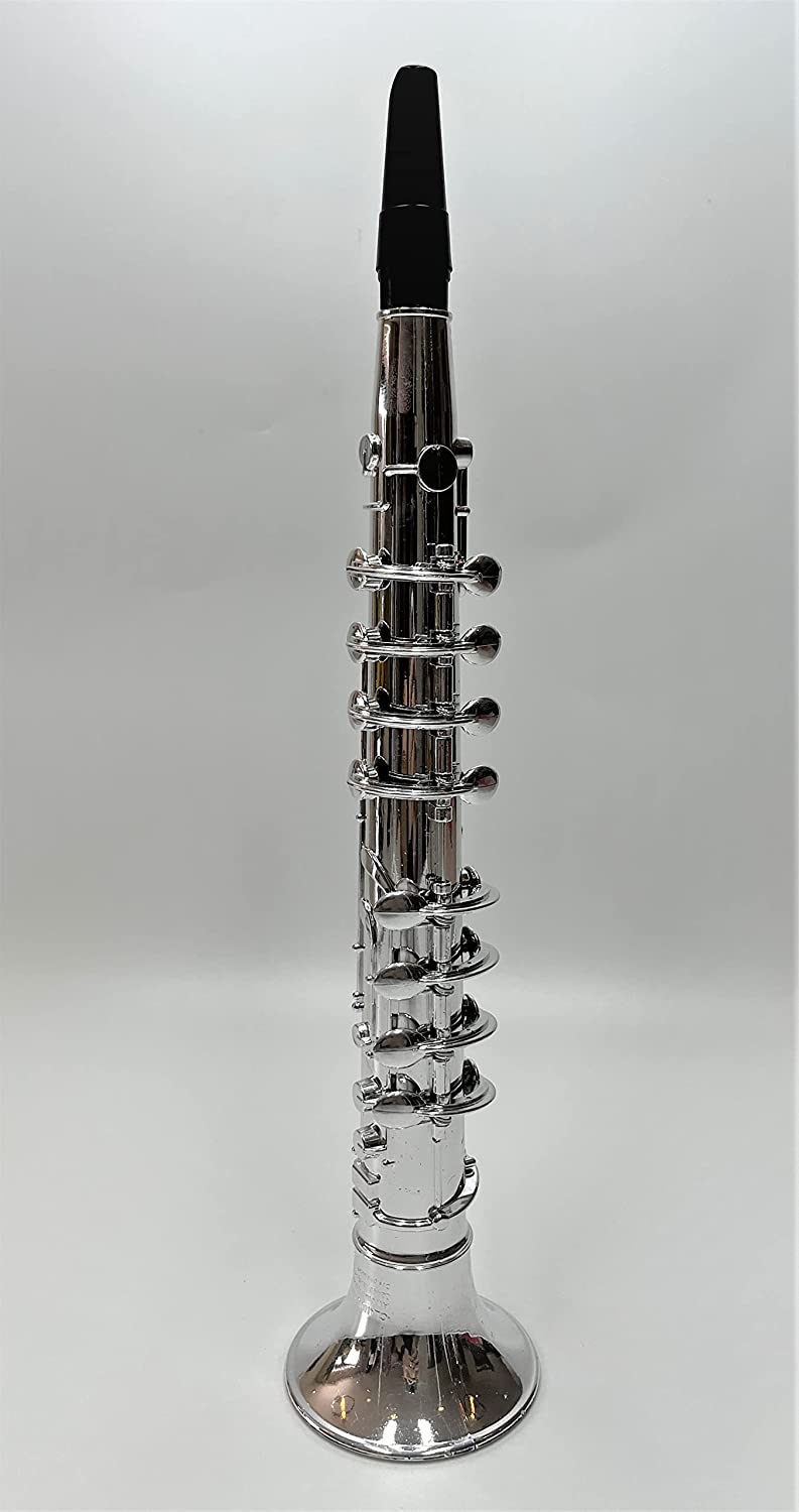 TOY Instruments Set Trumpet, Saxophone and Clarient with standard keys in perfect pitch are easy and intuitive to create real music. Instruments measures 16 inches in length.