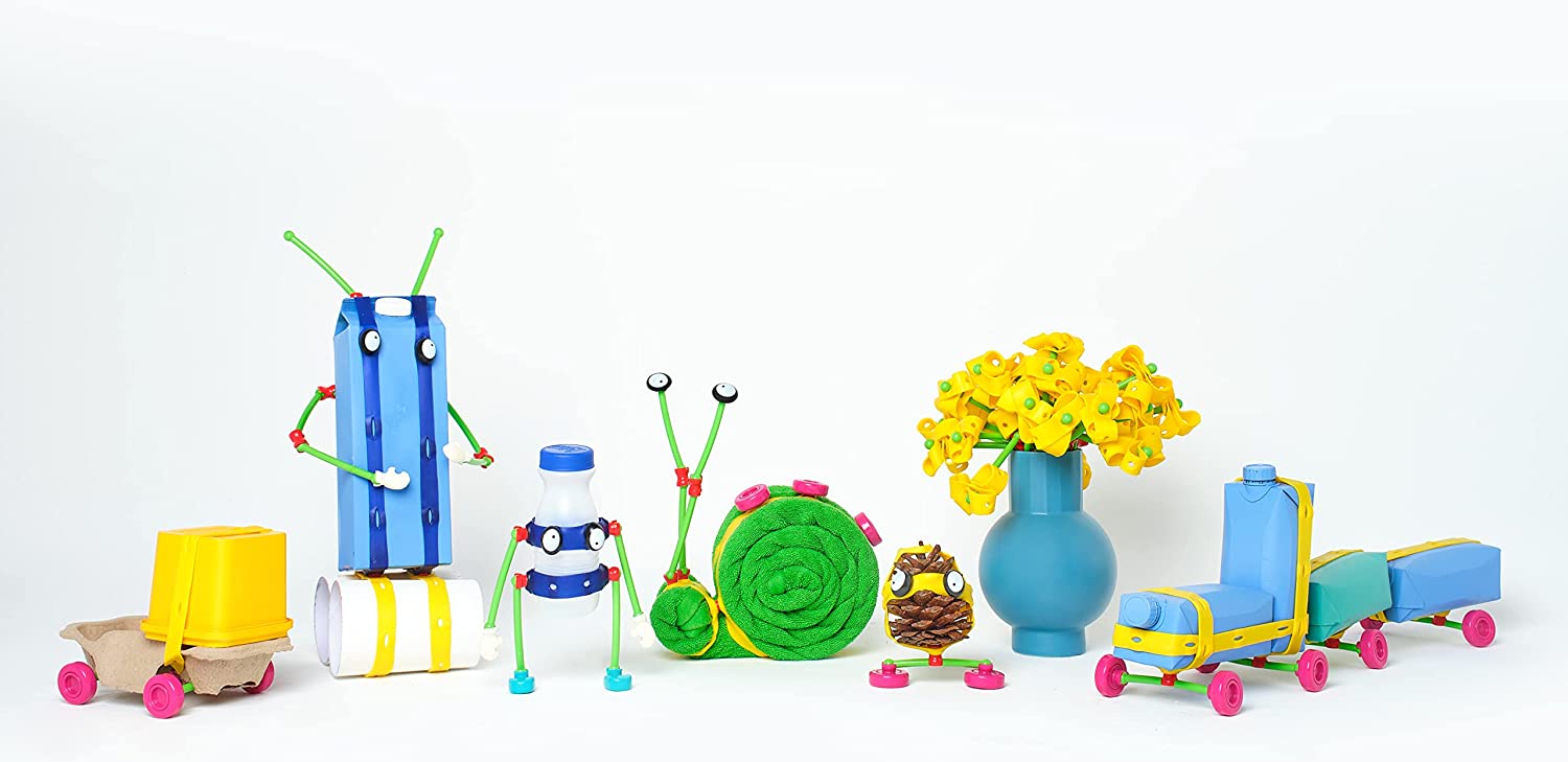 Toyi Master Fidget Construction Building Toy Creative Colorful Fun Eco-Friendly Play Set 128Pcs
