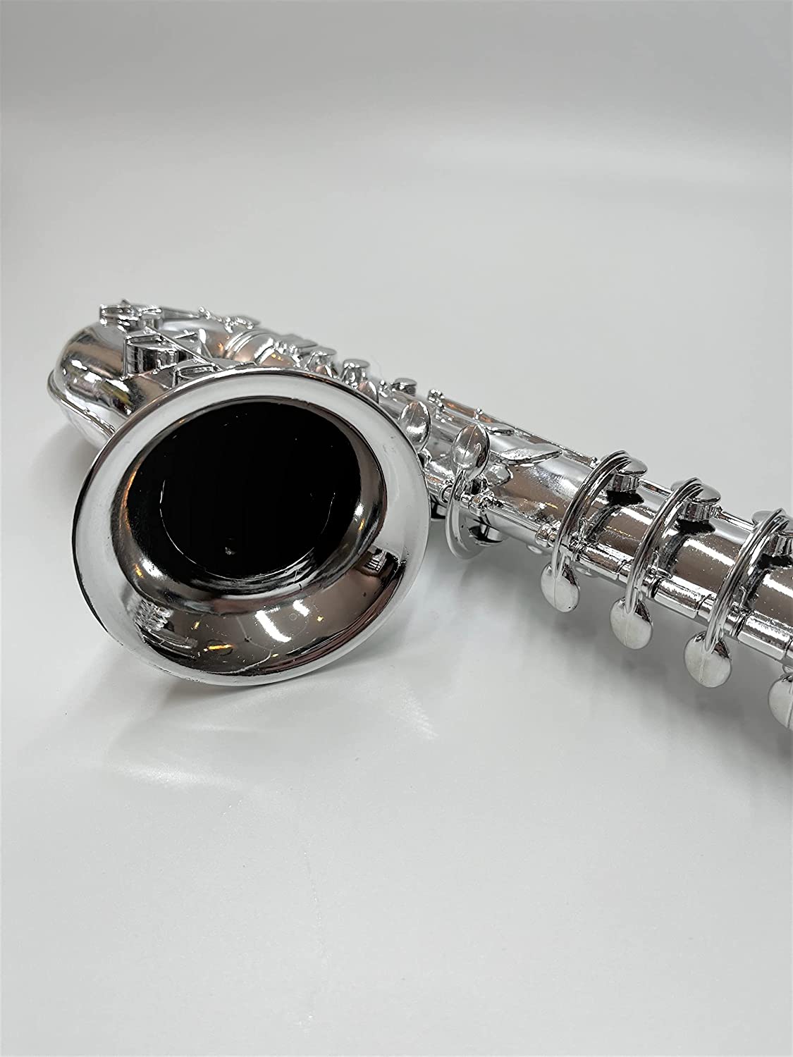 My First Toy Saxafone for Kids in Silver Finish With Standard Keys is a Great Learning Kid Toy Instrument and Teaching Tool for Children Ages 3+ BPA Free.