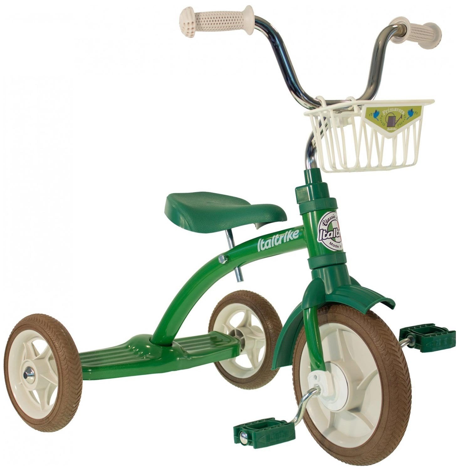 Classic 10" Super Lucy Primavera Tricycle, Green by Italtrike