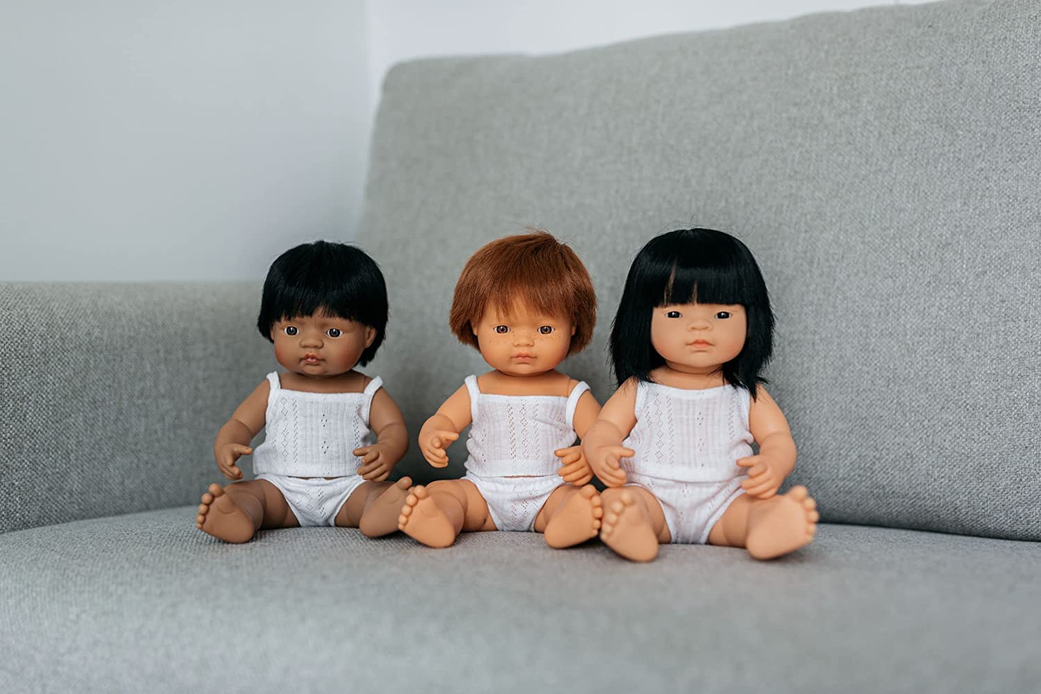 Soft Body Red Hair Baby Doll Boy Caucasian Anatomically Correct Fully Articulated Posable in Size of 15"