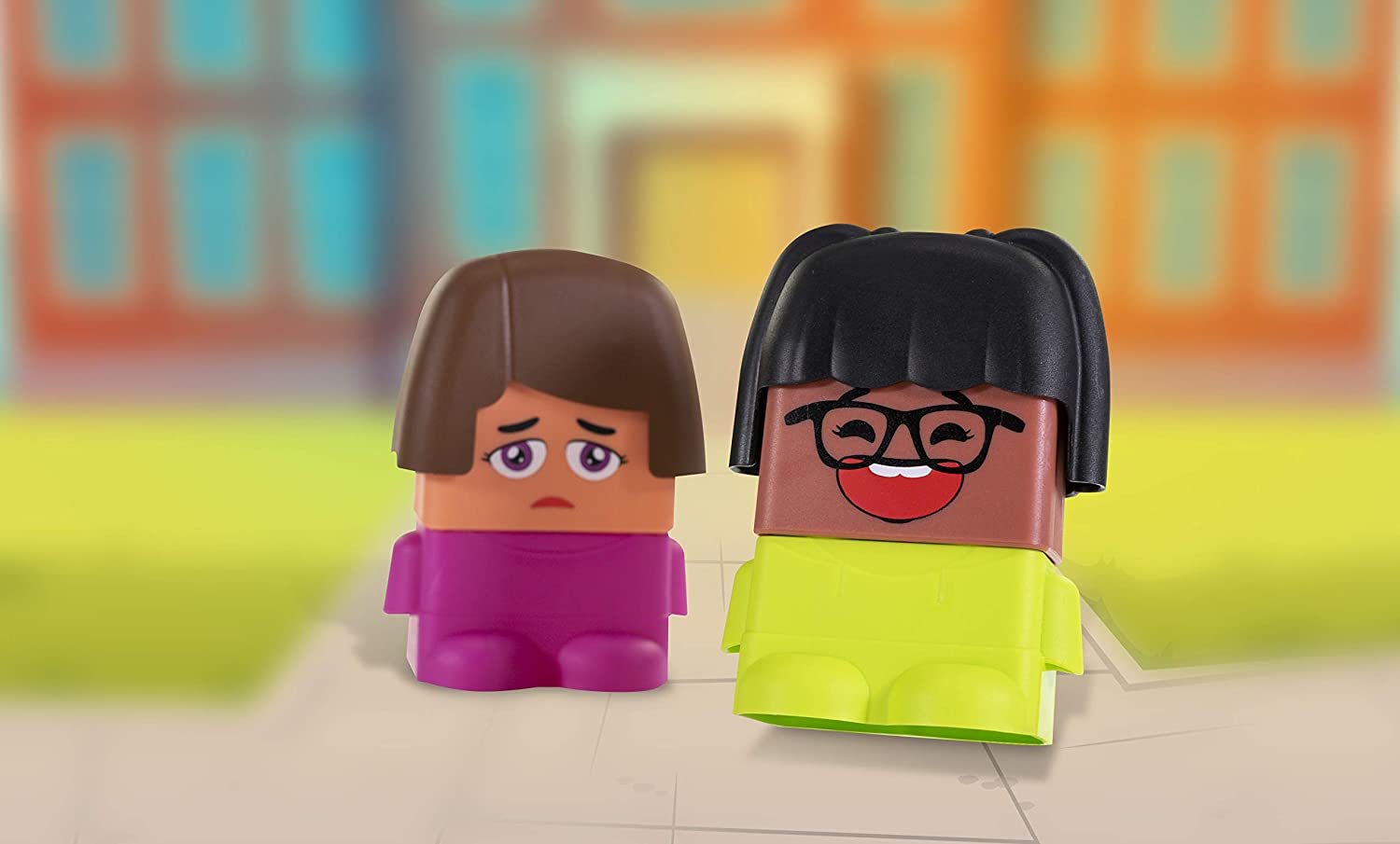 Miniland Emotiblocks Social Awareness Emotional Intelligence Therapy Game Diversity Play Facial Cues How to Express Feelings Asperger’s Toy