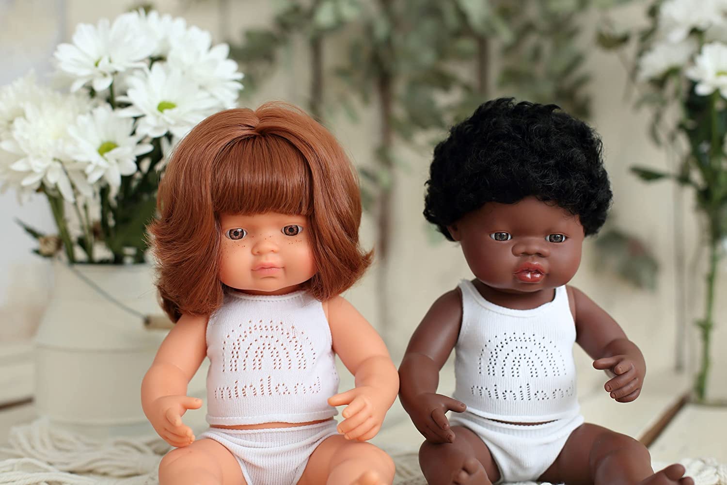 Soft Body Black Hair Baby Doll Girl African Anatomically Correct Fully Articulated Posable in Size of 15"