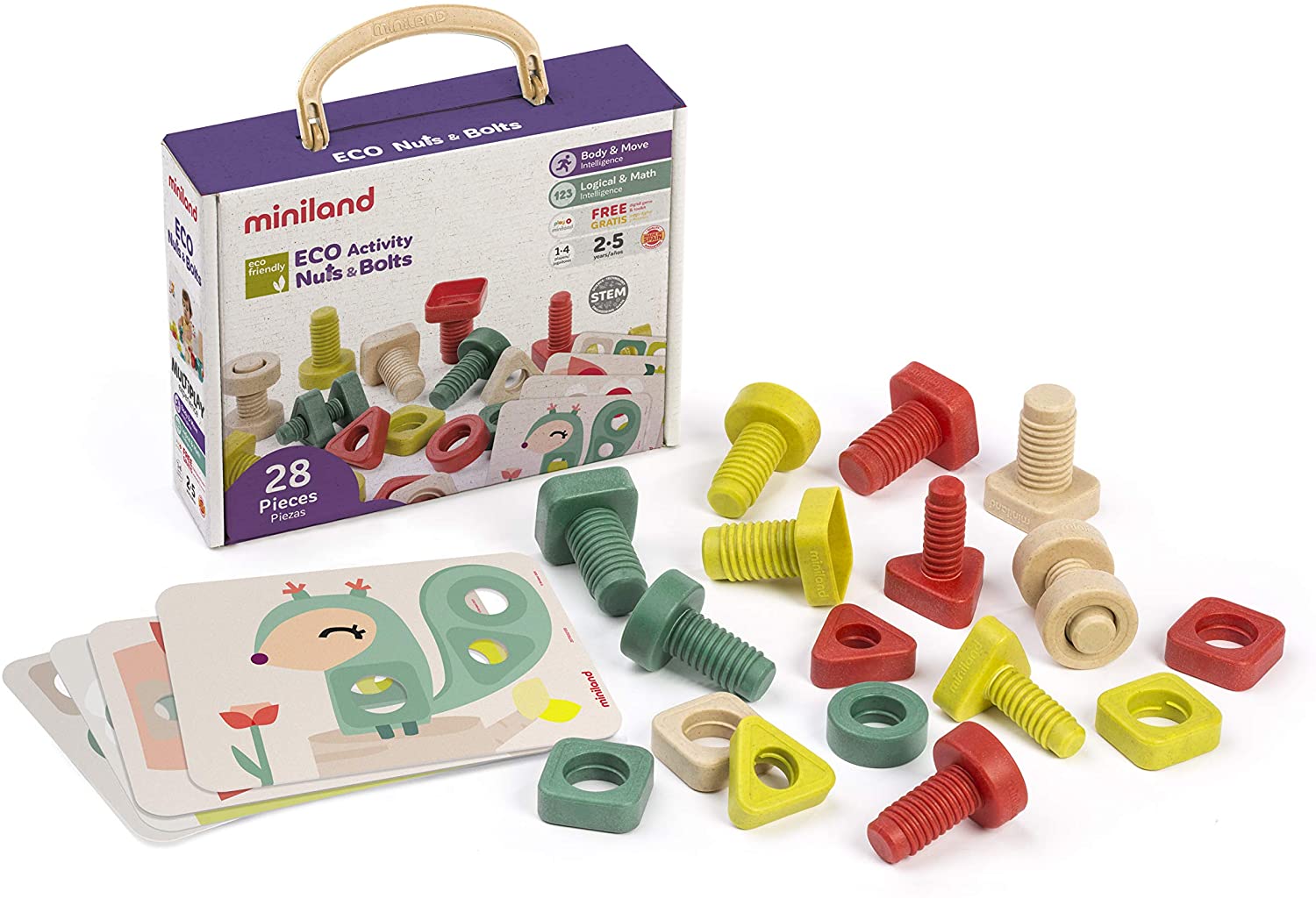 Miniland - Activity ECO Nuts & Bolts