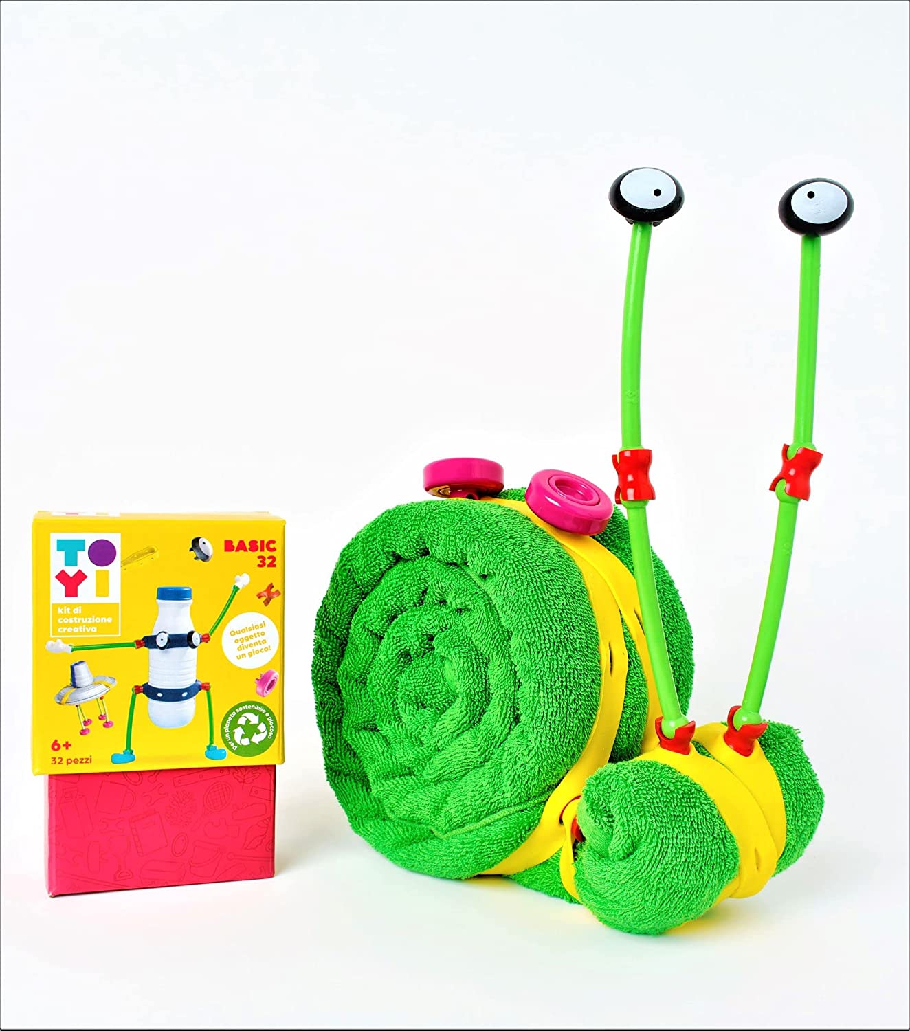 Toyi Basic Fidget Construction Building Toy Creative Colorful Fun Eco-Friendly Play Set 32 Pcs