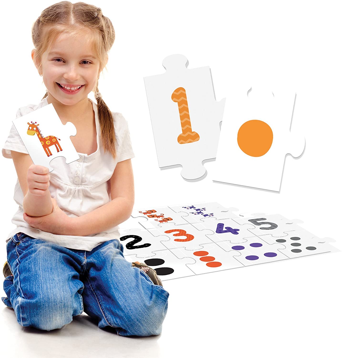 123 Educational Puzzle Explaining Numbers, Quantities and Esquences for KsmToys by Headu