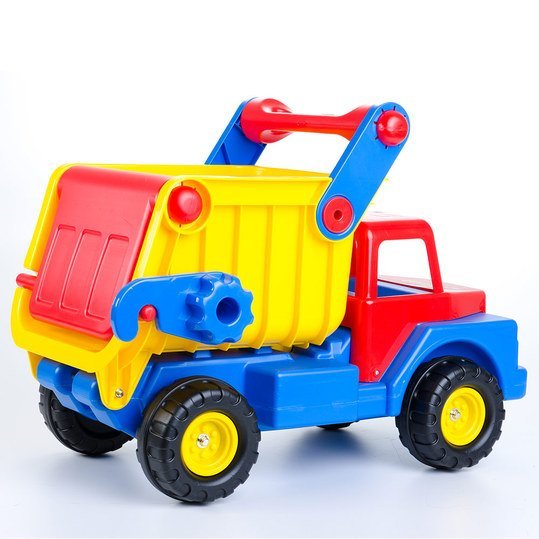 Truck No. 1 Ride On Dump Truck With Easy Grip Handles By Wader Quality Toys