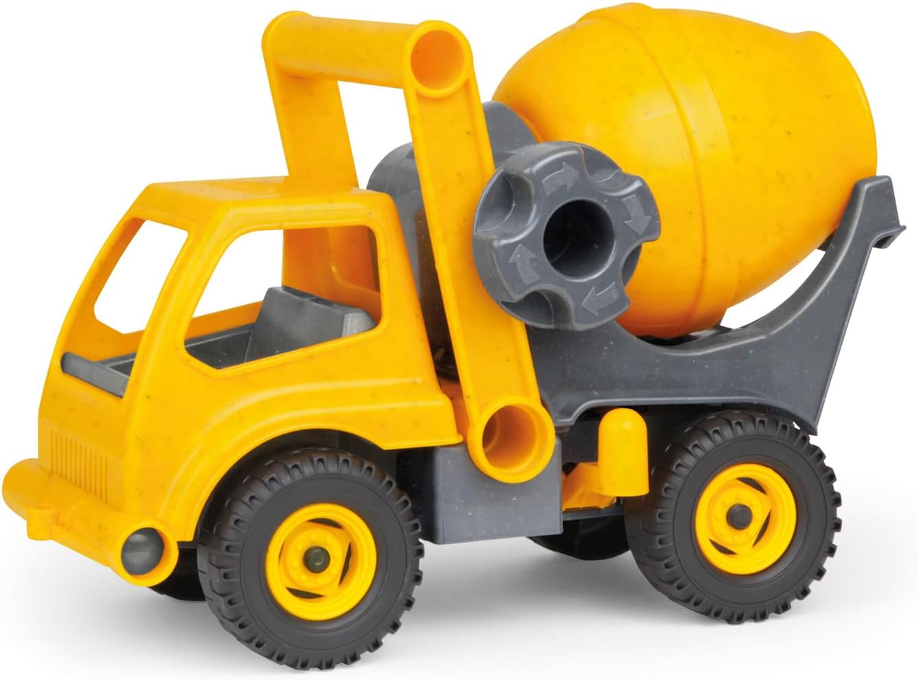 KsmToys Lena Eco Active Cement Mixer Toy Truck for Kids, Easy Grab Handle and Flip Open Cab, Super Sturdy Construction for Real Action (Digging in The Dirt Or Sandbox)