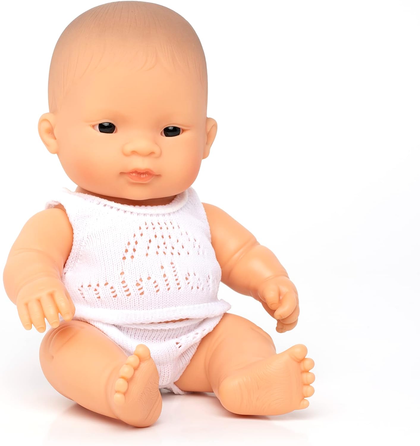 KsmToys Miniland 8.25″ 20cm Soft Body Asian Baby Boy Doll with Organic Cotton Clothes BPA-Free Vinyl Anatomically Correct Fully Articulated and Posabe