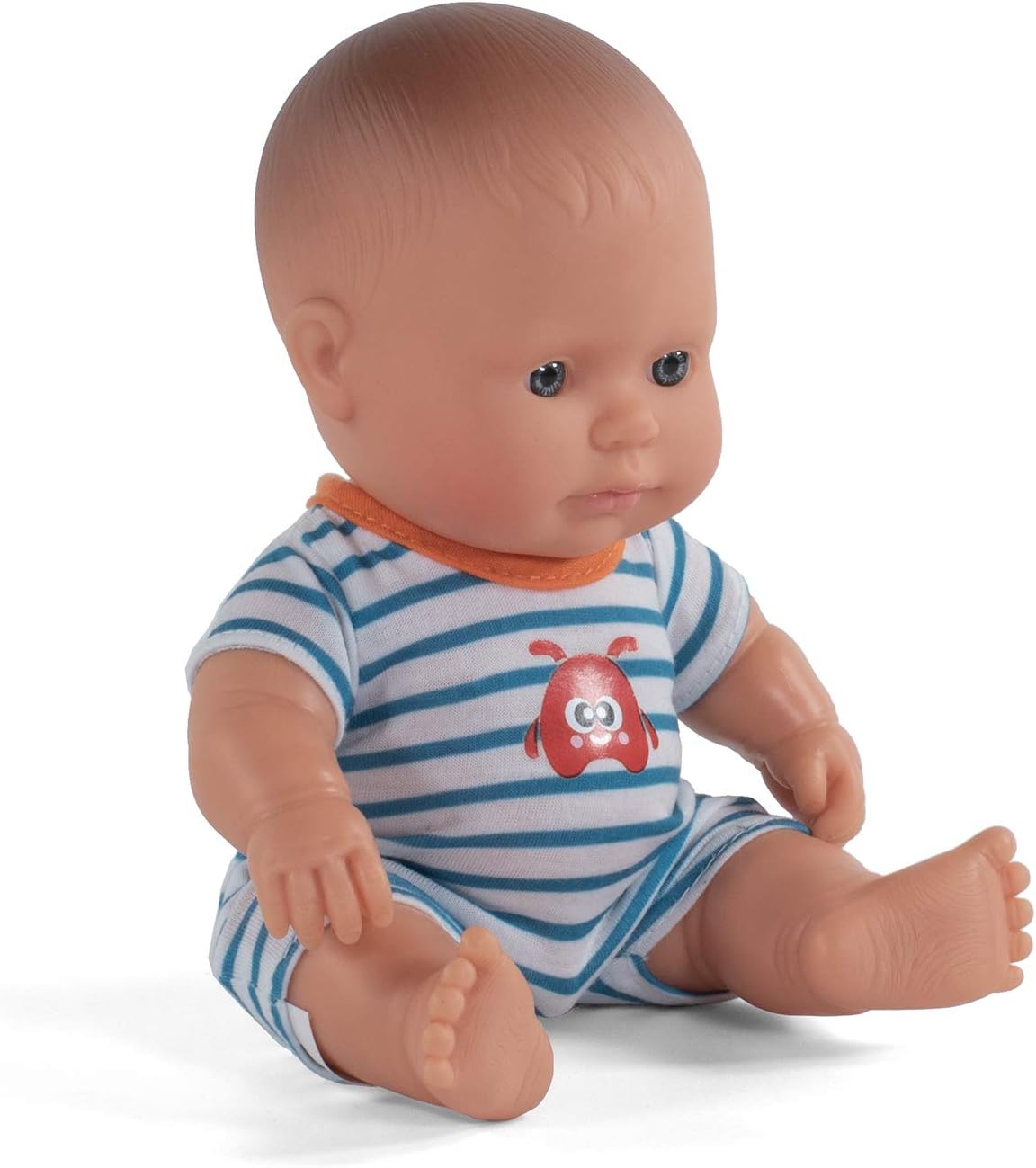 KsmToys Miniland 8.25″ 20cm Soft Body Caucasian Baby Boy Doll with Organic Cotton Clothes BPA-Free Vinyl Anatomically Correct Fully Articulated and Posable