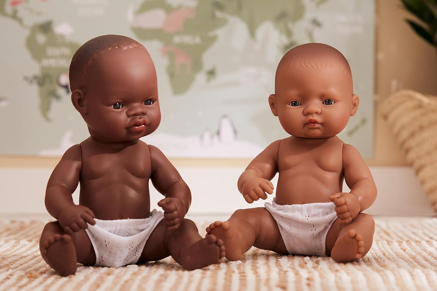 KsmToys Miniland 8.25″ 20cm Soft Body Native Baby Girl Doll with Organic Cotton Clothes BPA-Free Vinyl Anatomically Correct Fully Articulated and Posable