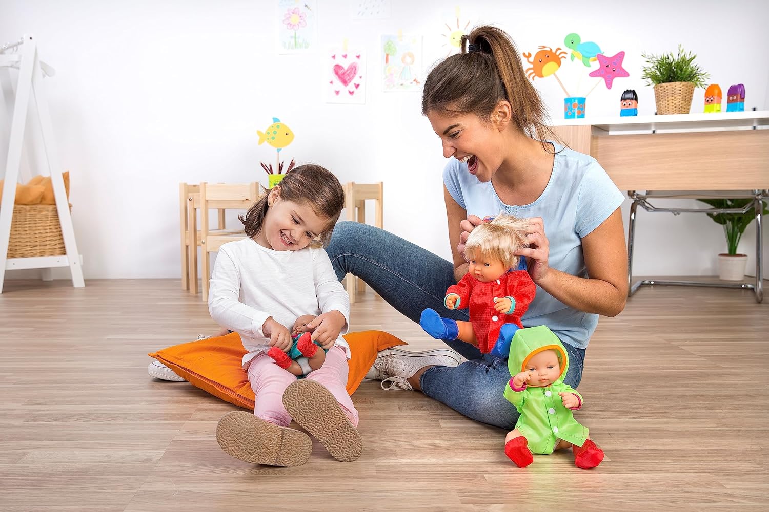 KsmToys Miniland 8.25″ 20cm Soft Body African Baby Girl Doll with Organic Cotton Clothes BPA-Free Vinyl Anatomically Correct Fully Articulated and Posable