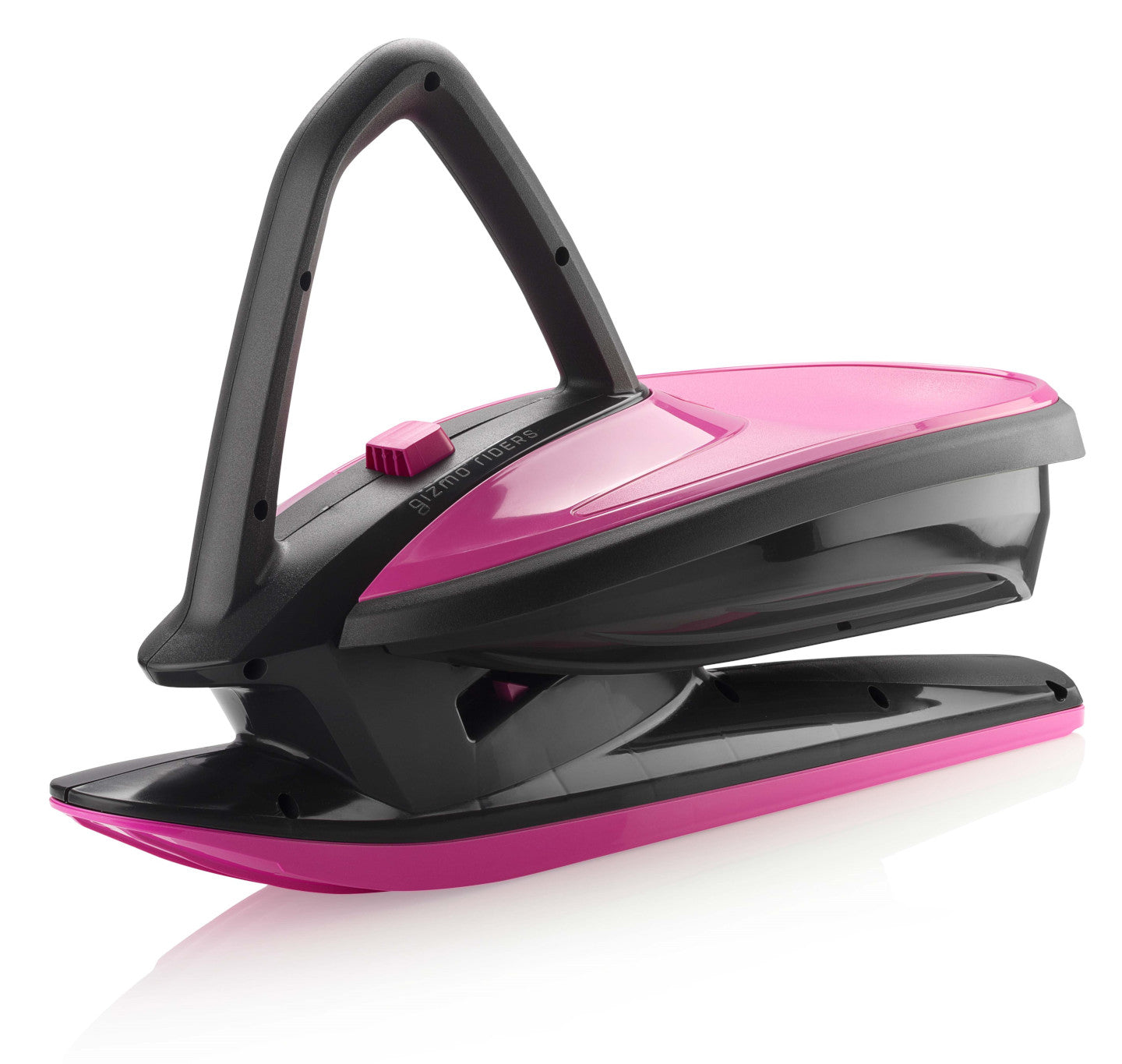 Snow Sled Skidrifter Ski Sled for Kids and Adults with Manual Stability Program Button in Monster MONSTER pink Gizmo Riders