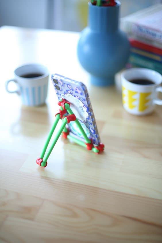 Toyi Builder Fidget Construction Building Toy Creative Colorful Fun Eco-Friendly Play Set 64Pcs