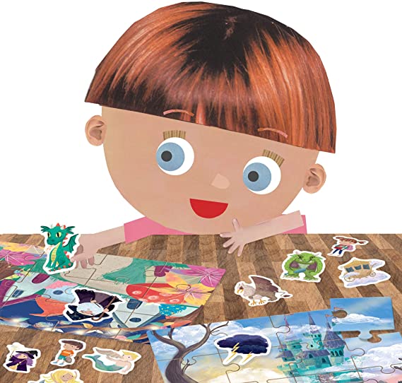 Le Conteur D'Histoires Des Petits Or Tell and Make Your Stories Development Game 108 Pieces by Headu