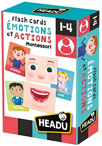 Flashcards Émotions et Actions Montessori Or Emotions and Actions Flash Cards Learn to Recognise Facial Expressions and Emotions by Headu