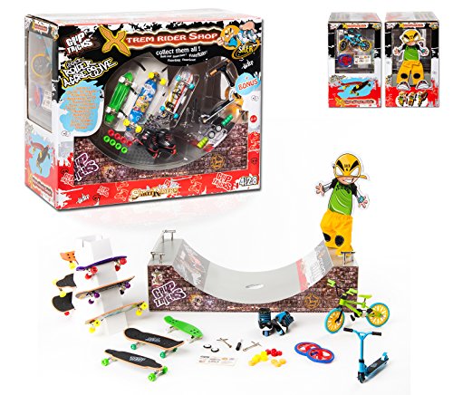 Mini Pro Skate Park X-TREM Rider Shop Set by Grip & Tricks
