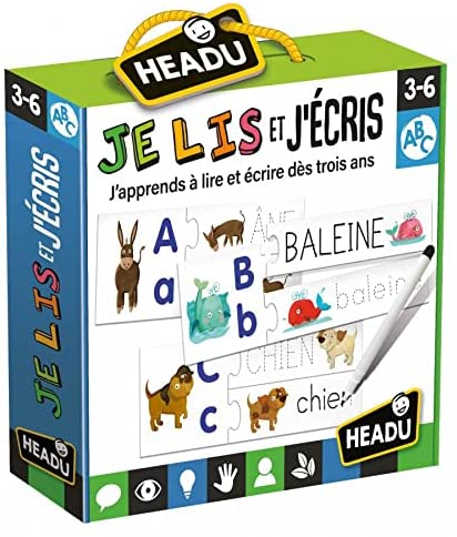 Je Lis Et J'Ecris Or Learn to Read and Write Your First Words J’apprends à Lire et écrire dès Trois ans French by Headu