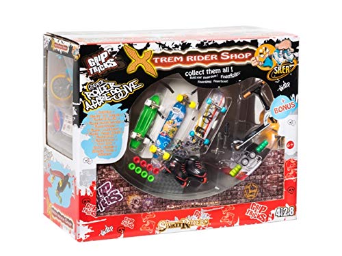 Mini Pro Skate Park X-TREM Rider Shop Set by Grip & Tricks