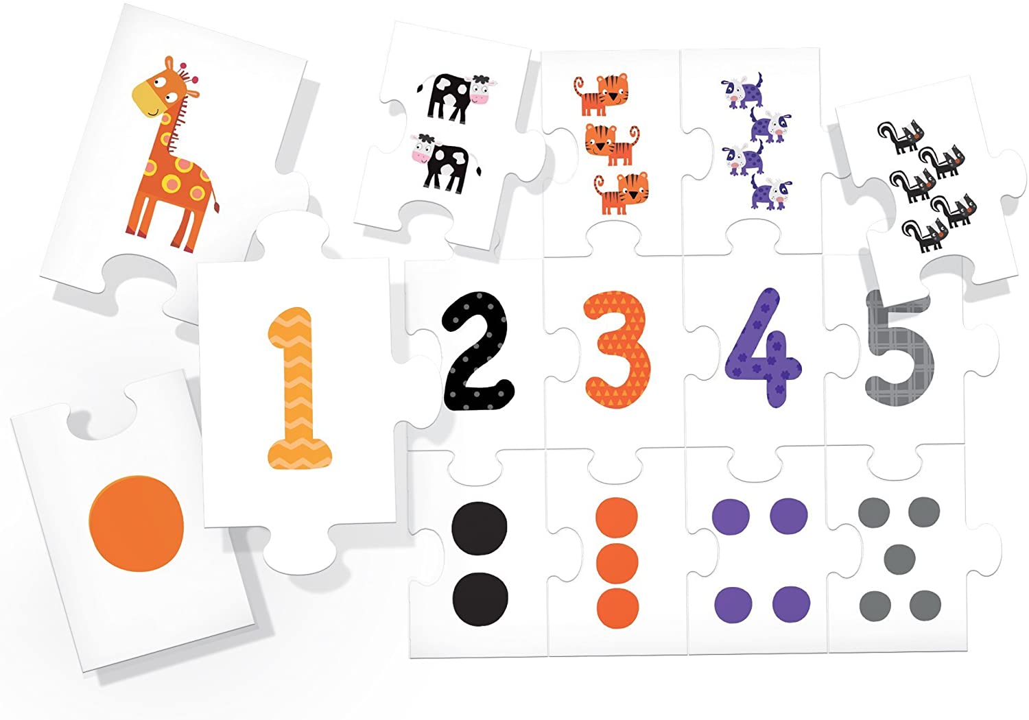123 Educational Puzzle Explaining Numbers, Quantities and Esquences for KsmToys by Headu