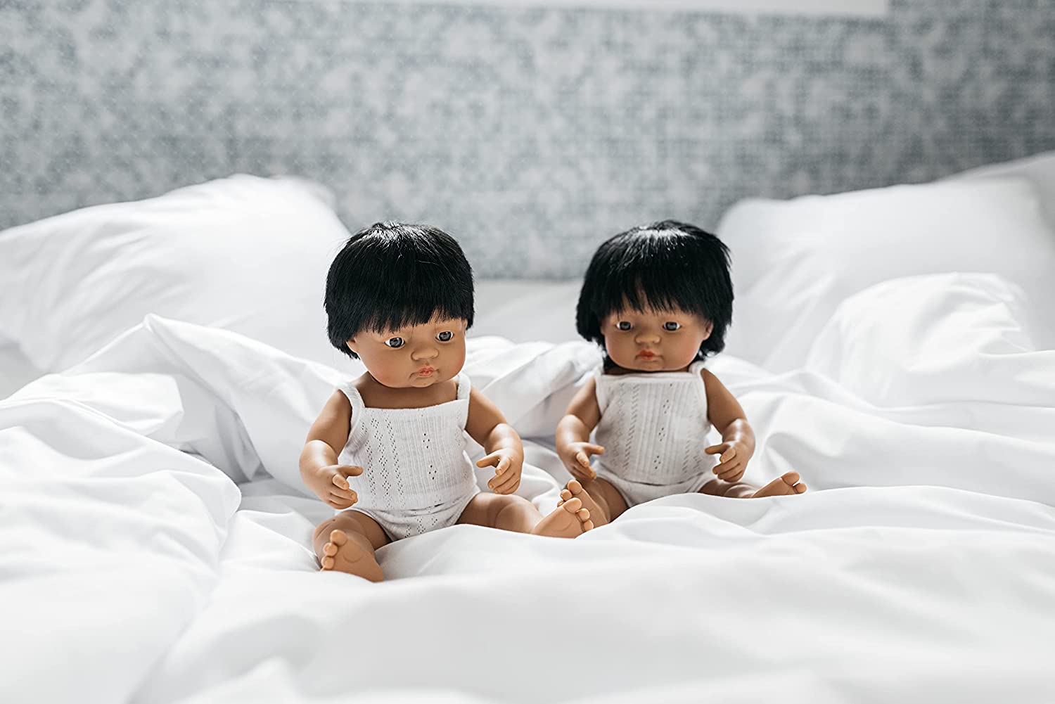 Soft Body Black Hair Baby Doll Boy Hispanic Anatomically Correct Fully Articulated Posable in Size of 15"