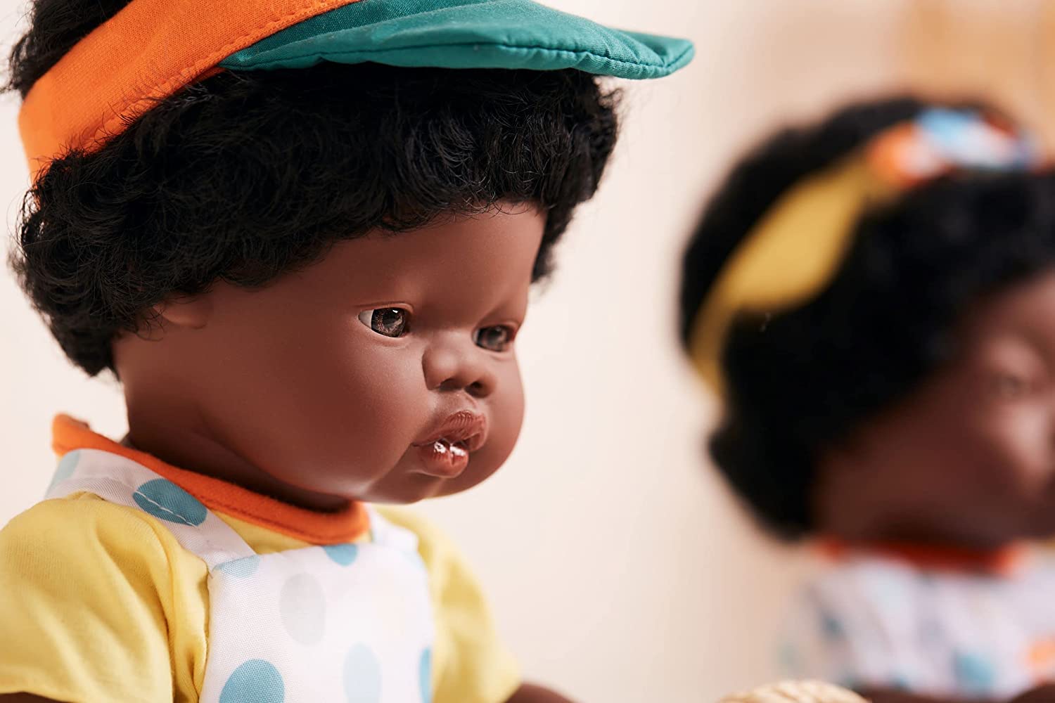 Soft Body Black Hair Baby Doll Boy African Anatomically Correct Fully Articulated Posable in Size of 15"