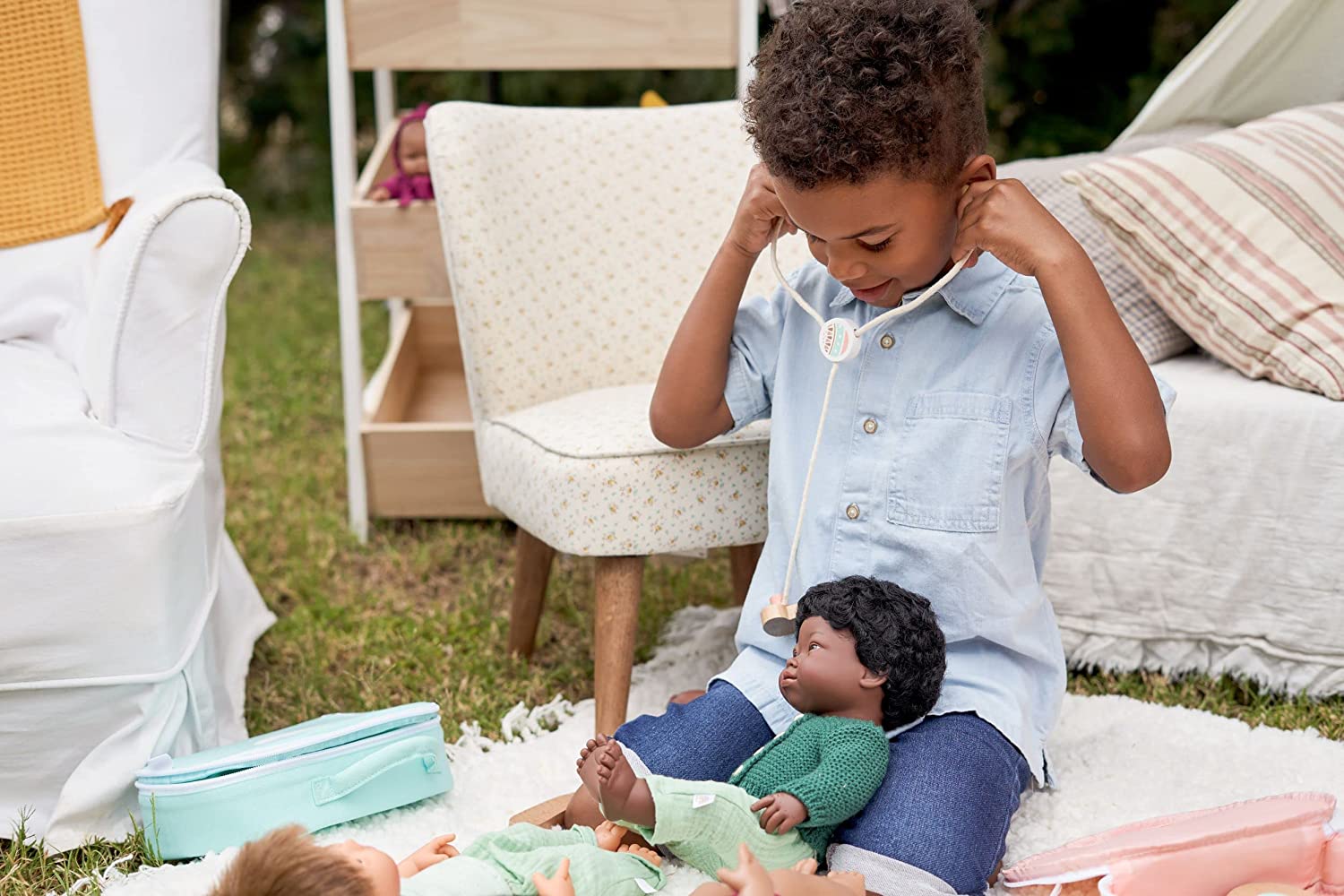 Soft Body Black Hair Baby Doll Boy African Anatomically Correct Fully Articulated Posable in Size of 15"