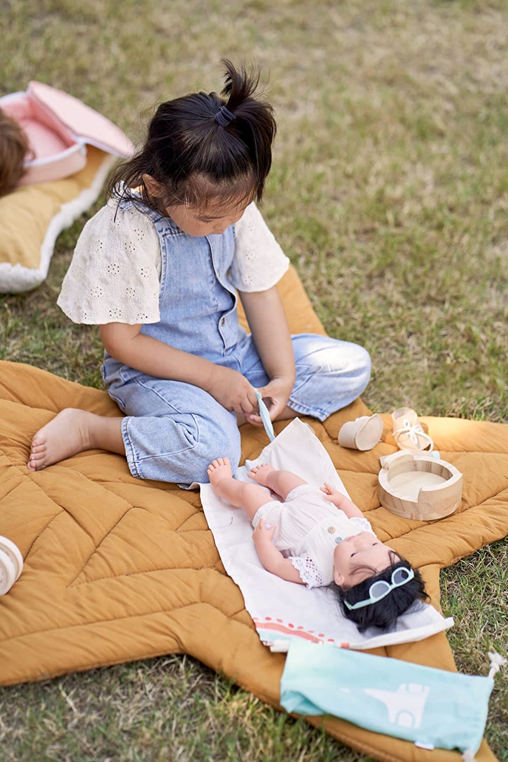 Soft Body Black Hair Baby Doll Girl Asian Anatomically Correct Fully Articulated Posable in Size of 15