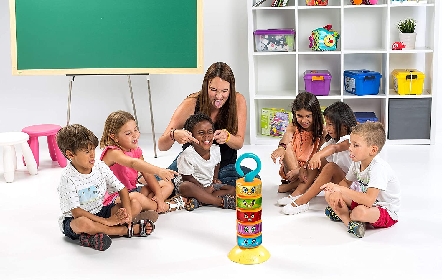 Miniland BBQ Emotions Game, Orange/Blue/Yellow/Green/Red