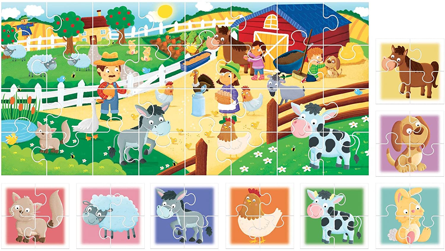 My Farm Double-Sided Large Peace Jig Saw Puzzle for Ksmtoys by Headu.
