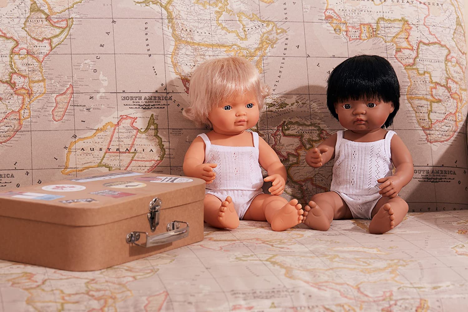 Soft Body Blond Hair Baby Doll Girl Caucasian Anatomically Correct Fully Articulated Posable in Size of 15"