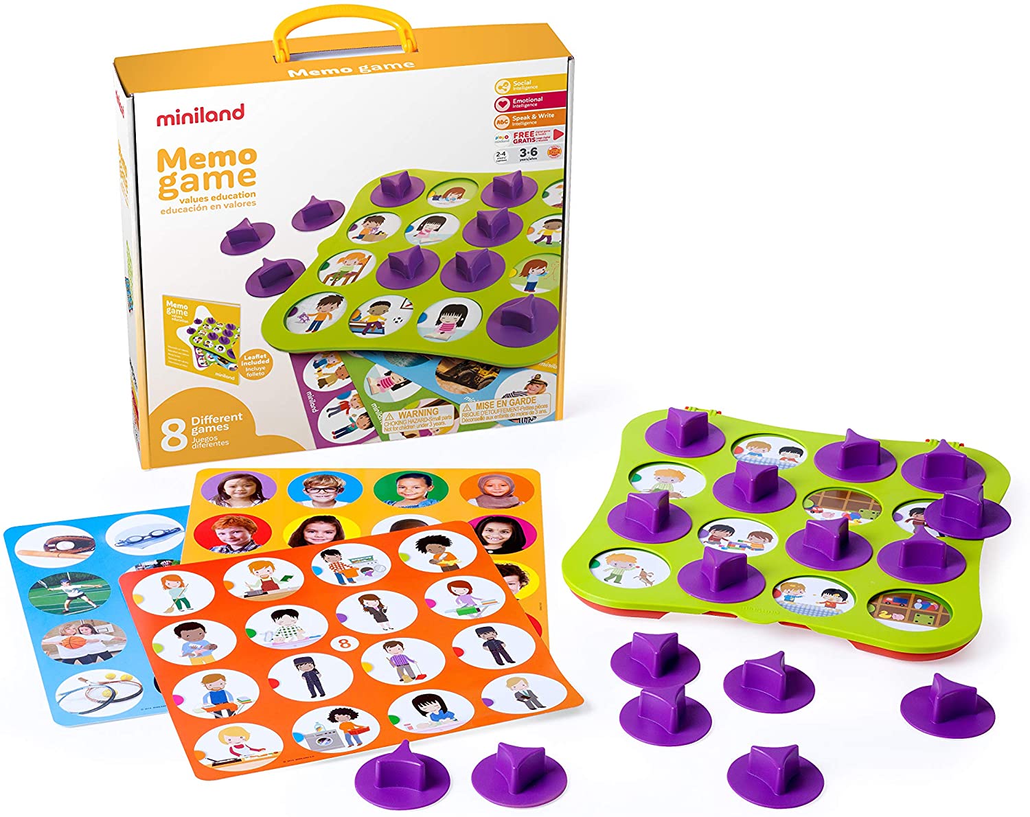 Miniland Learning Values Memory Pair Game