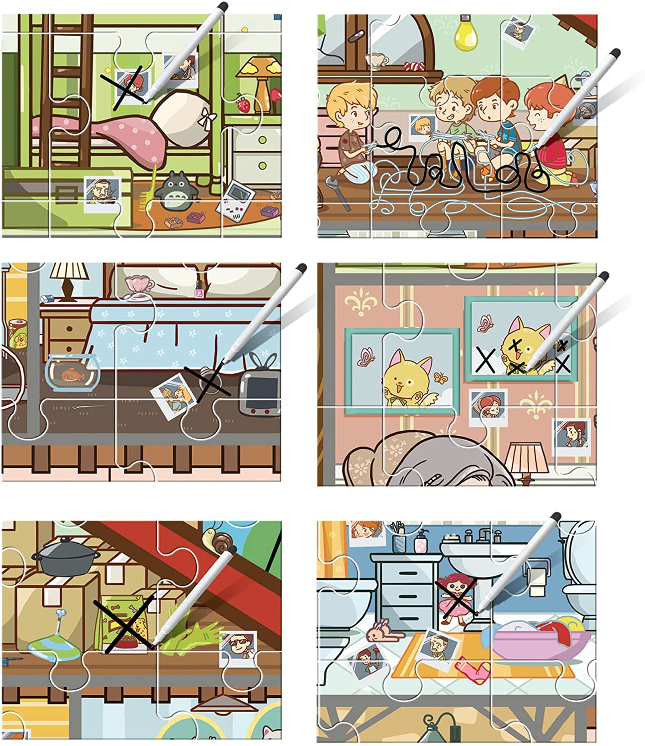 Brain-Trainer Educational Puzzle & Children's Development Game 108 Pcs. for KsmToys by Heady