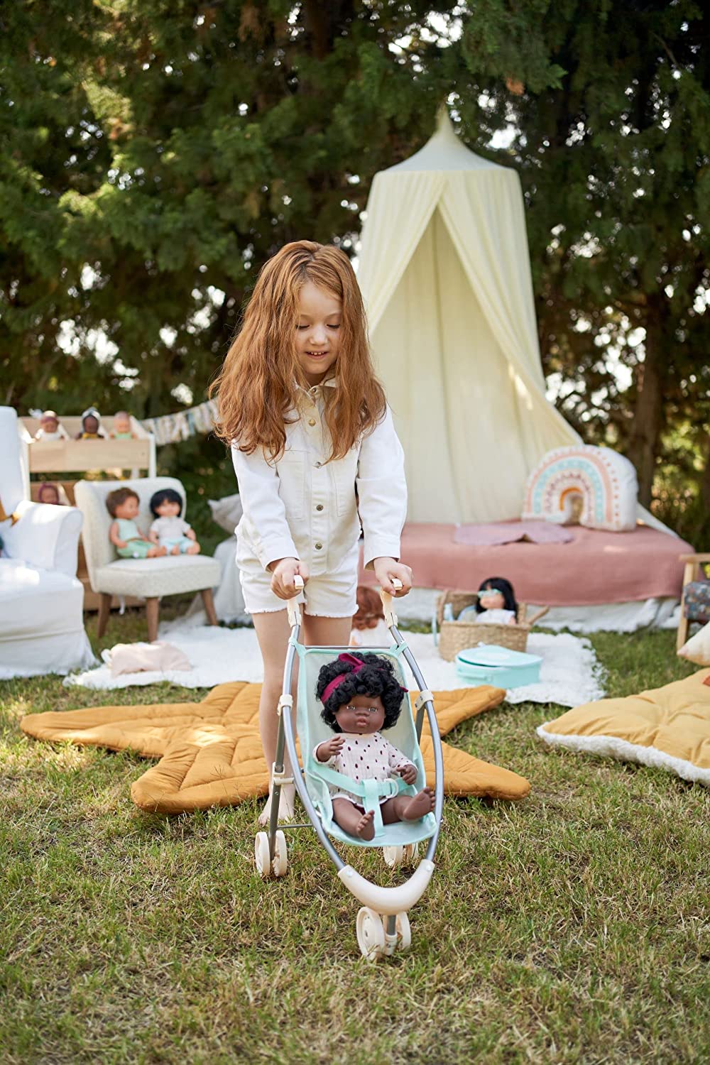 Soft Body Black Hair Baby Doll Girl African American Anatomically Correct Fully Articulated Posable in Size of 15"