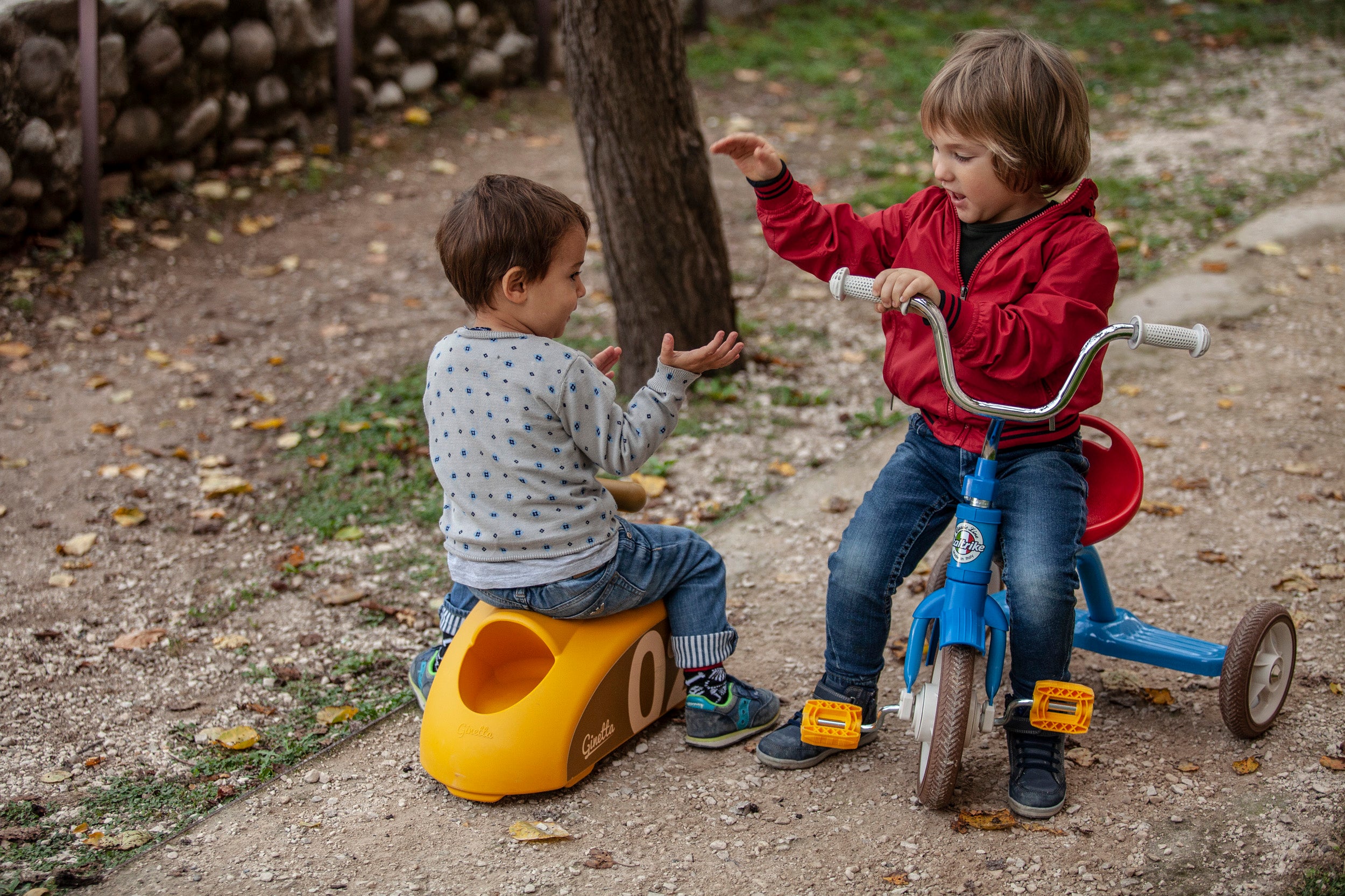 Ginetta Ride-On Scooter Foot to Floor in Yellow by Italtrike